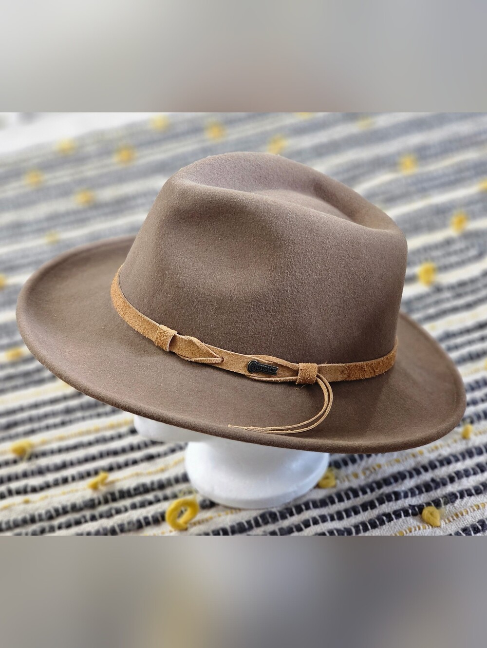 NEW CONDITION VINTAGE Outback Trading Co Randwick Wool Felt Aussie Hat Large
